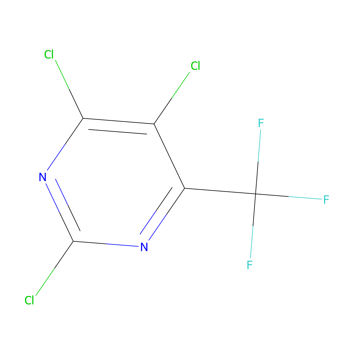 2,4,5-Trichloro-6-(trifluoromethyl)pyrimidine molecular structure, CAS 84737-23-5