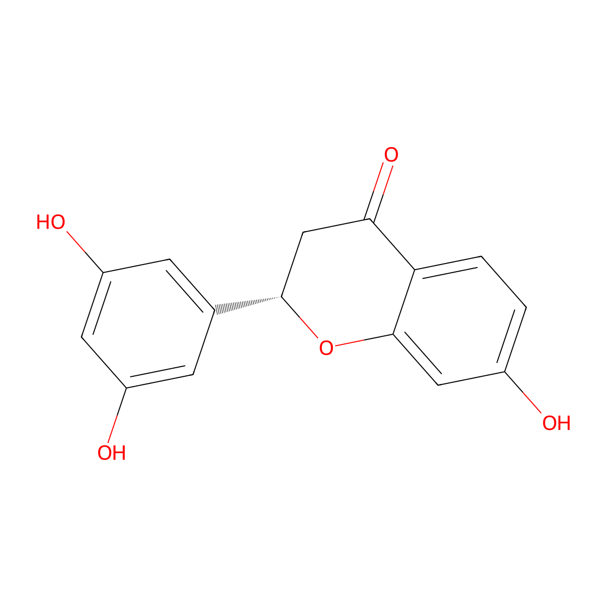 7,3',5'-Trihydroxyflavanone molecular structure, CAS 847375-46-6