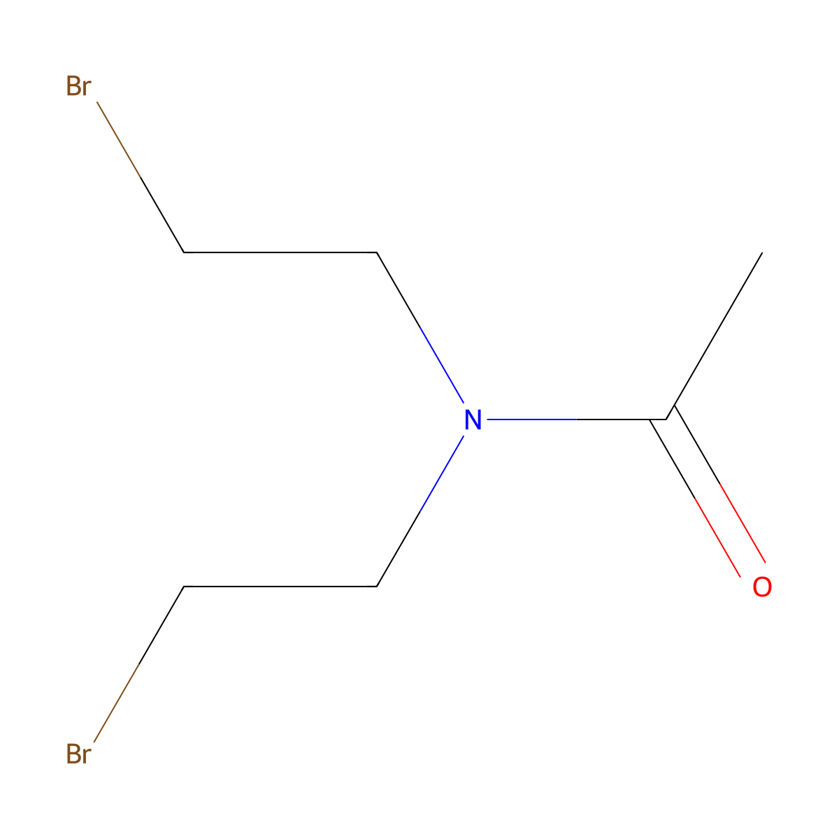 N,N-Bis(2-bromoethyl)acetamide molecular structure, CAS 847380-82-9