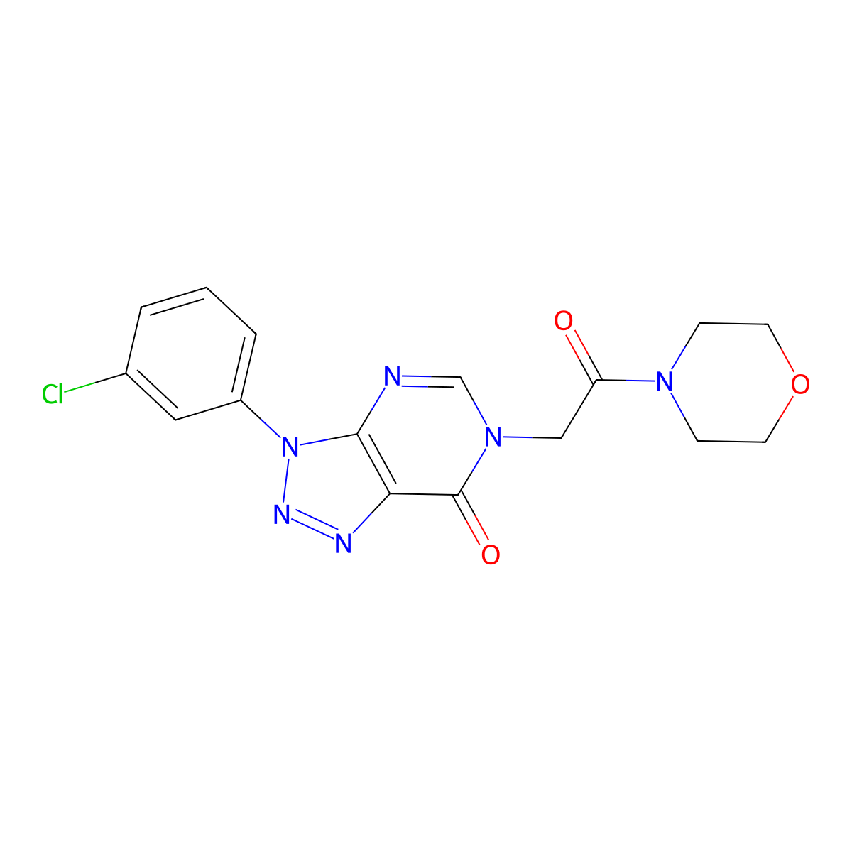 3-(3-chlorophenyl)-6-(2-morpholino-2-oxoethyl)-3H-[1,2,3]triazolo[4,5-d]pyrimidin-7(6H)-one molecular structure, CAS 847384-66-1