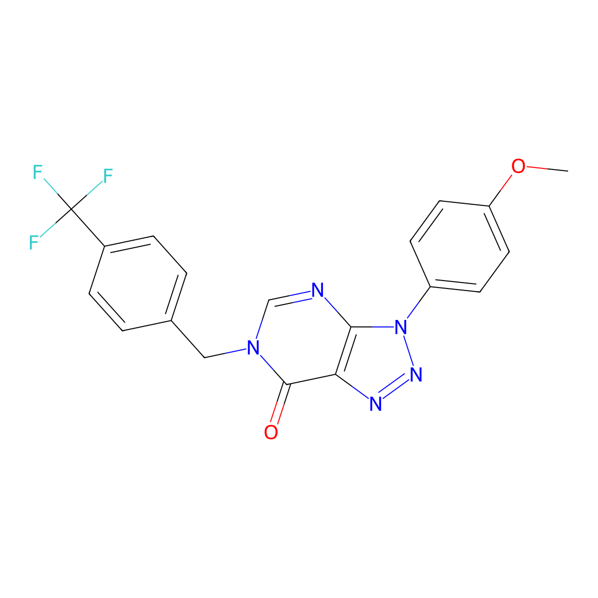 3-(4-methoxyphenyl)-6-(4-(trifluoromethyl)benzyl)-3H-[1,2,3]triazolo[4,5-d]pyrimidin-7(6H)-one molecular structure, CAS 847387-30-8