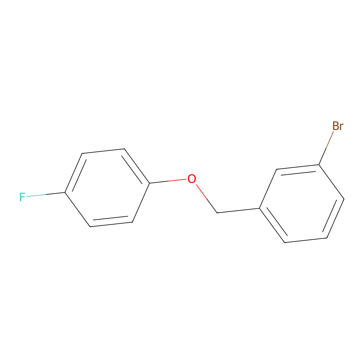 1-Bromo-3-((4-fluorophenoxy)methyl)benzene molecular structure, CAS 847408-77-9