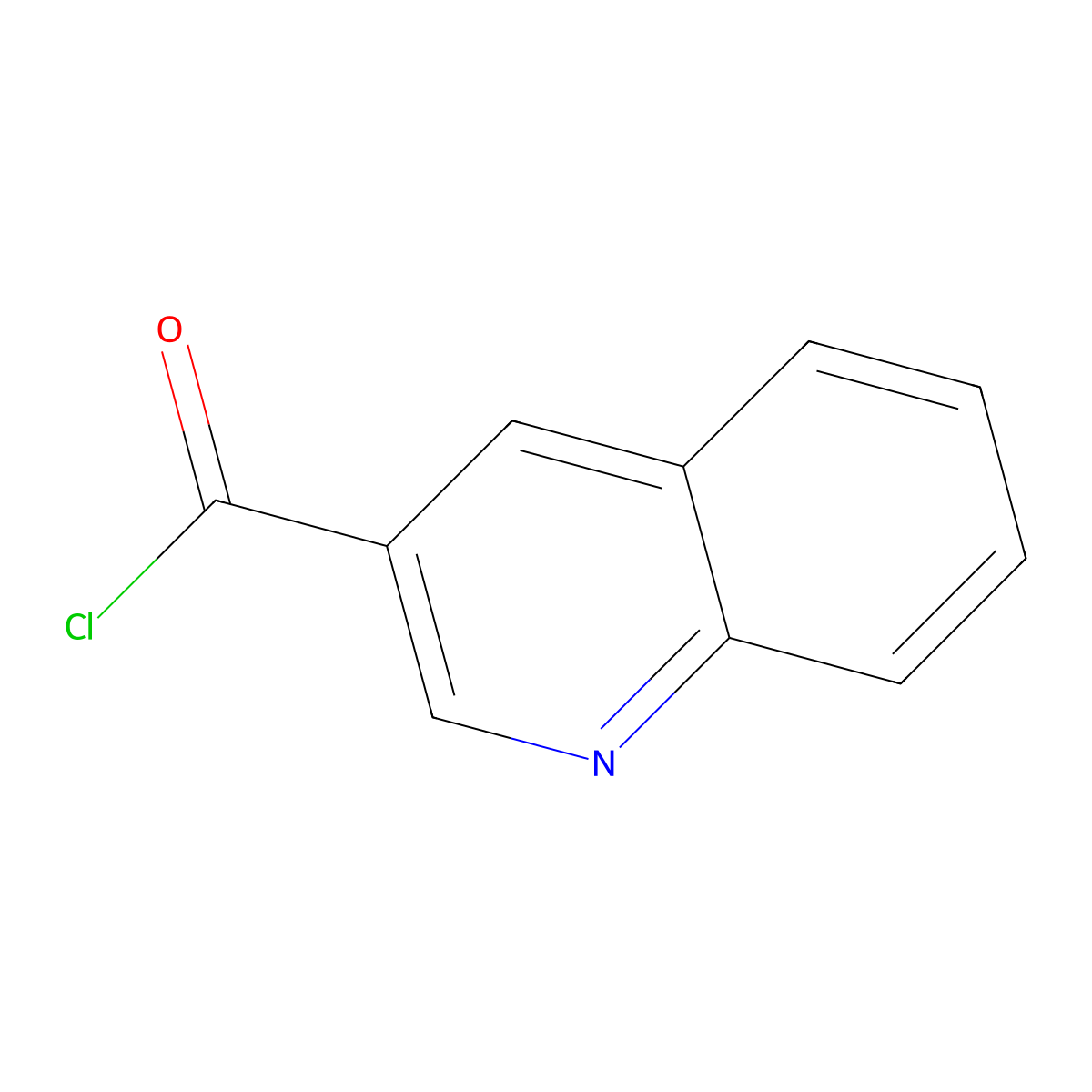 Quinoline-3-carbonyl Chloride molecular structure, CAS 84741-86-6