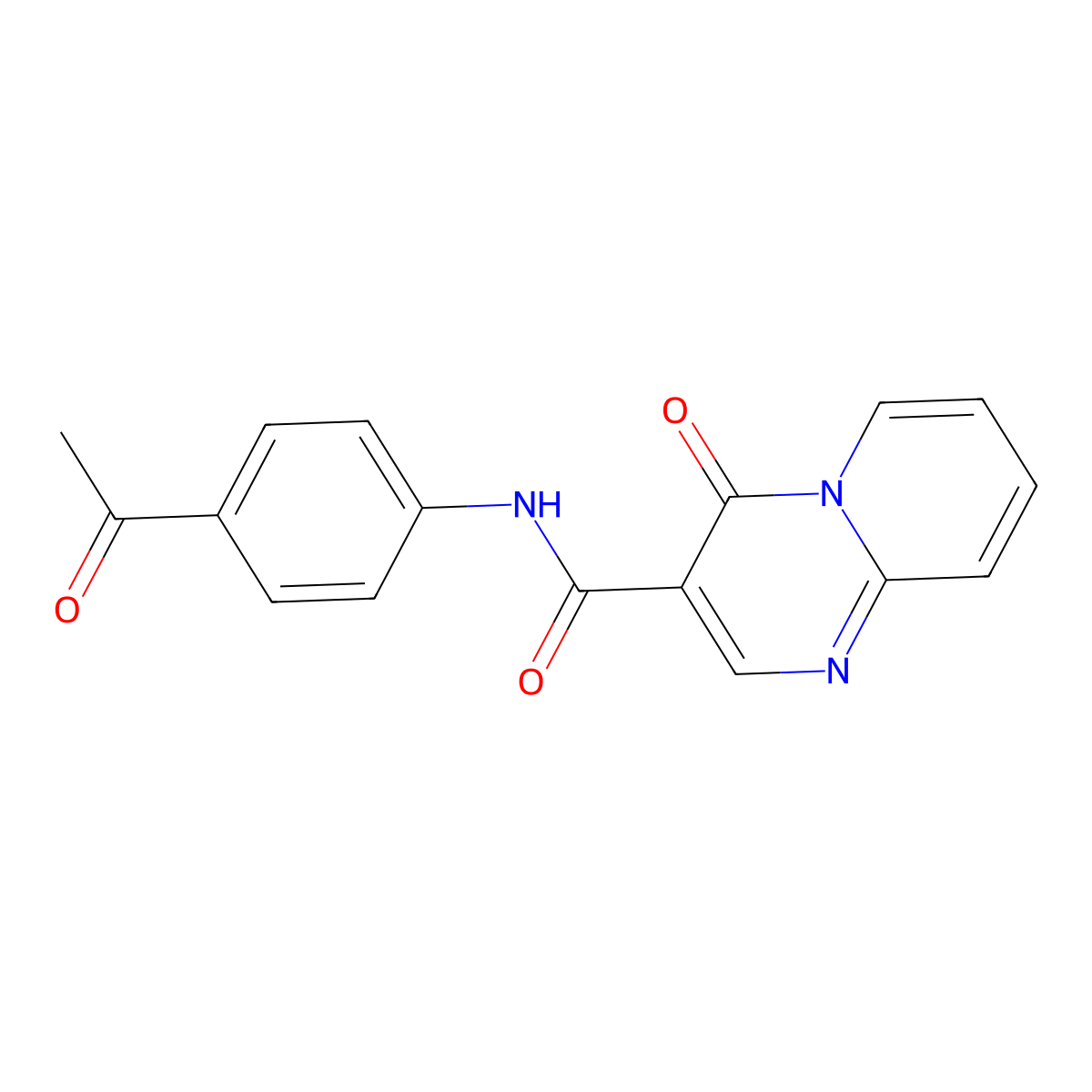 N-(4-acetylphenyl)-4-oxo-4H-pyrido[1,2-a]pyrimidine-3-carboxamide molecular structure, CAS 847411-12-5