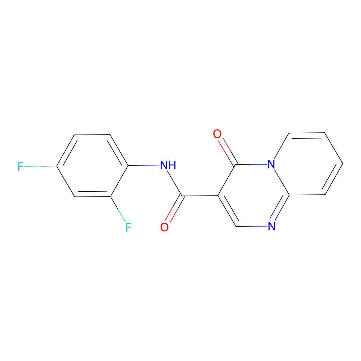 N-(2,4-difluorophenyl)-4-oxo-4H-pyrido[1,2-a]pyrimidine-3-carboxamide molecular structure, CAS 847411-20-5