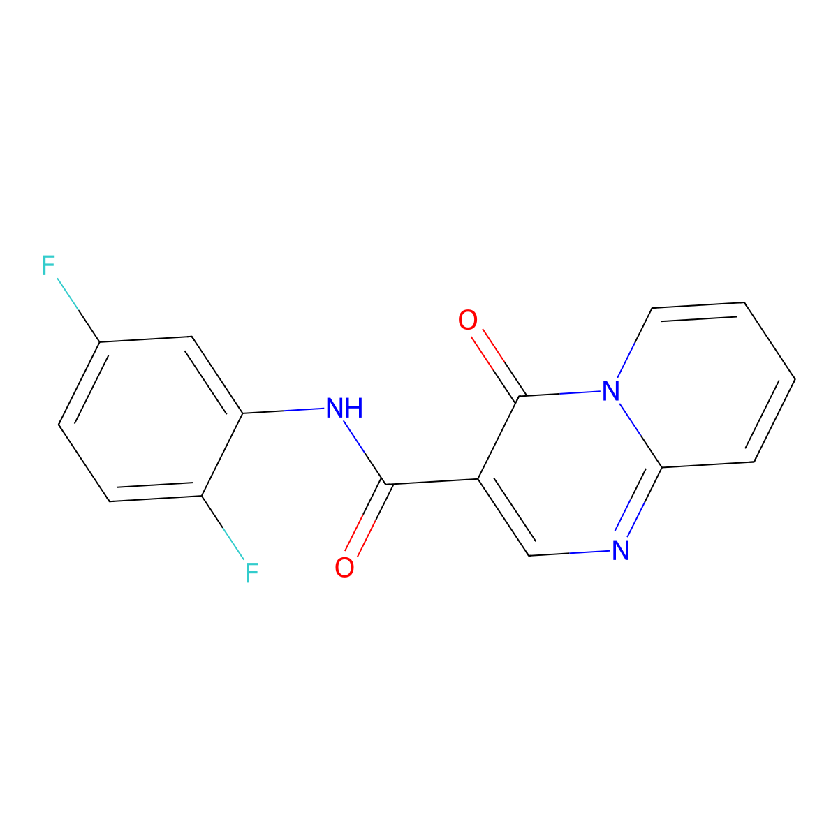 N-(2,5-difluorophenyl)-4-oxo-4H-pyrido[1,2-a]pyrimidine-3-carboxamide molecular structure, CAS 847411-22-7