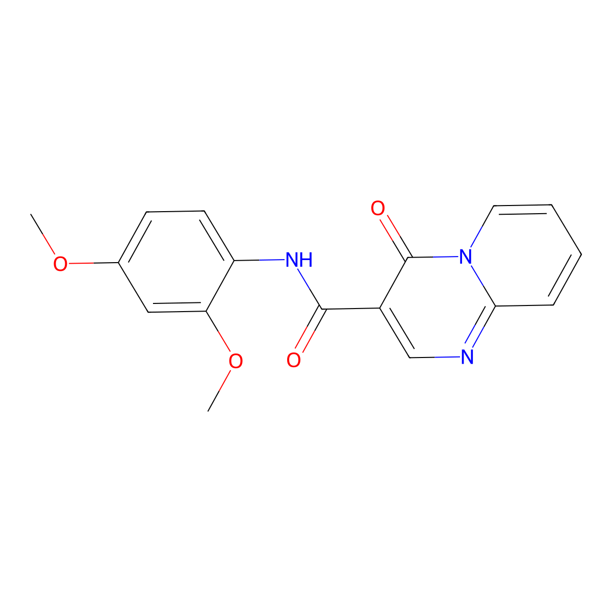 N-(2,4-dimethoxyphenyl)-4-oxo-4H-pyrido[1,2-a]pyrimidine-3-carboxamide molecular structure, CAS 847411-30-7