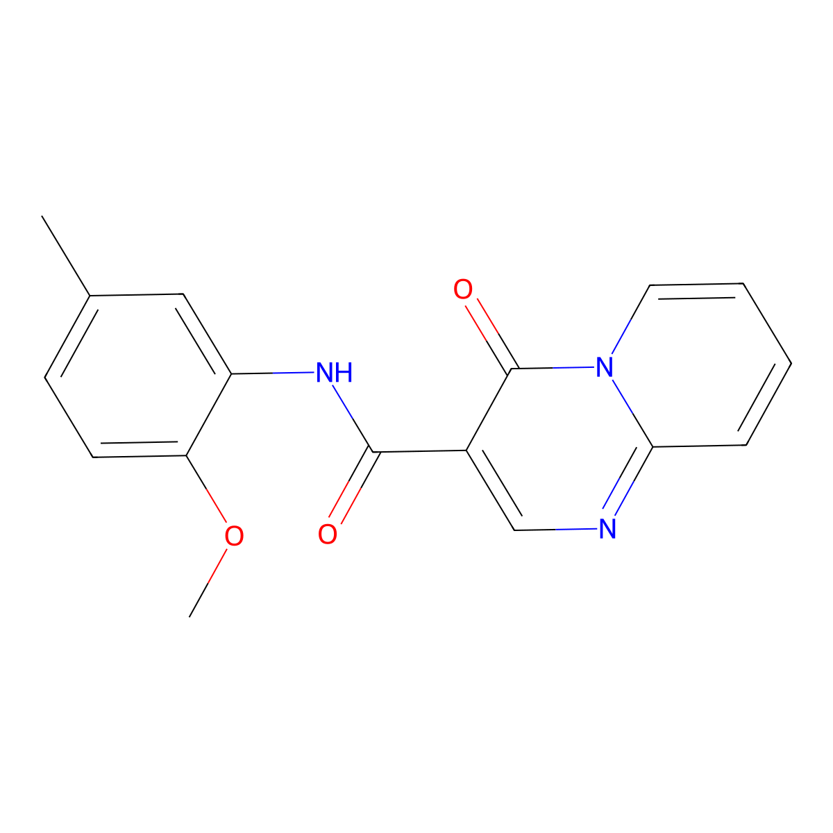 N-(2-methoxy-5-methylphenyl)-4-oxo-4H-pyrido[1,2-a]pyrimidine-3-carboxamide molecular structure, CAS 847411-42-1