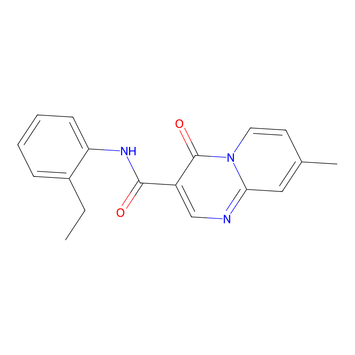 N-(2-ethylphenyl)-8-methyl-4-oxo-4H-pyrido[1,2-a]pyrimidine-3-carboxamide molecular structure, CAS 847411-60-3