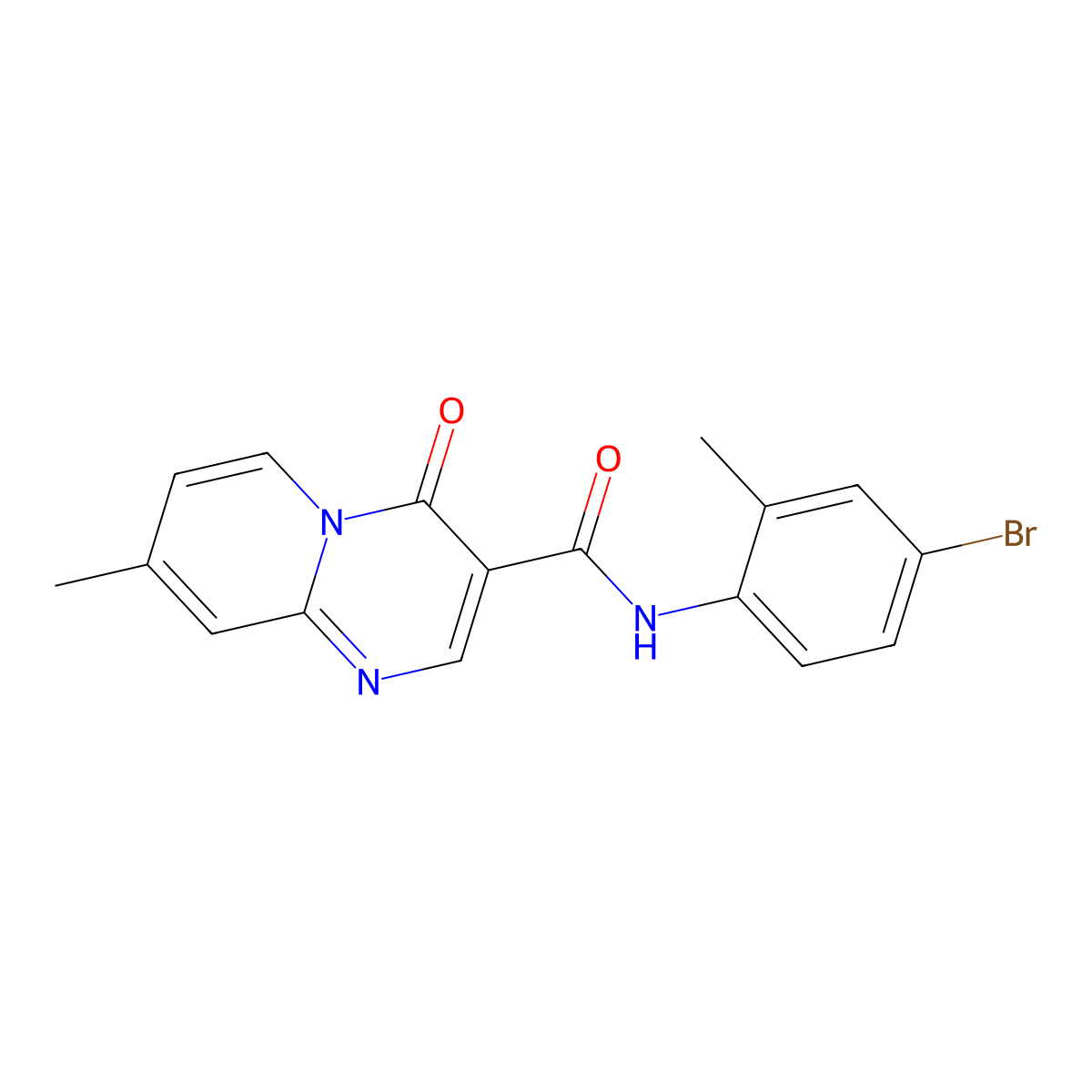 N-(4-bromo-2-methylphenyl)-8-methyl-4-oxo-4H-pyrido[1,2-a]pyrimidine-3-carboxamide molecular structure, CAS 847411-88-5