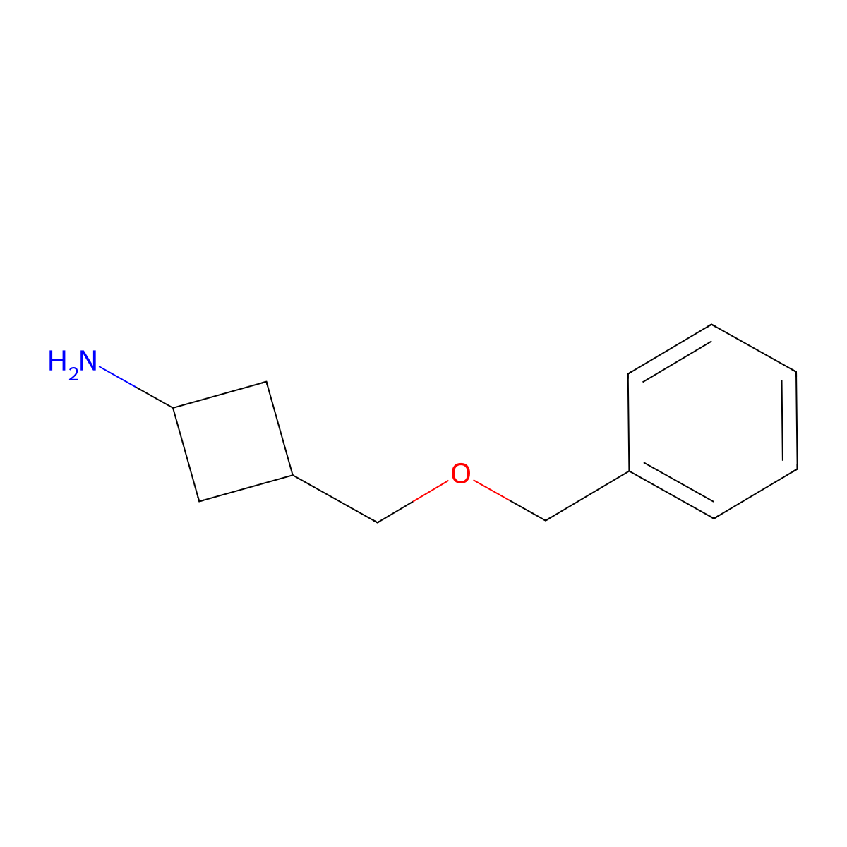 cis-3-((Benzyloxy)methyl)cyclobutanamine molecular structure, CAS 847416-94-8