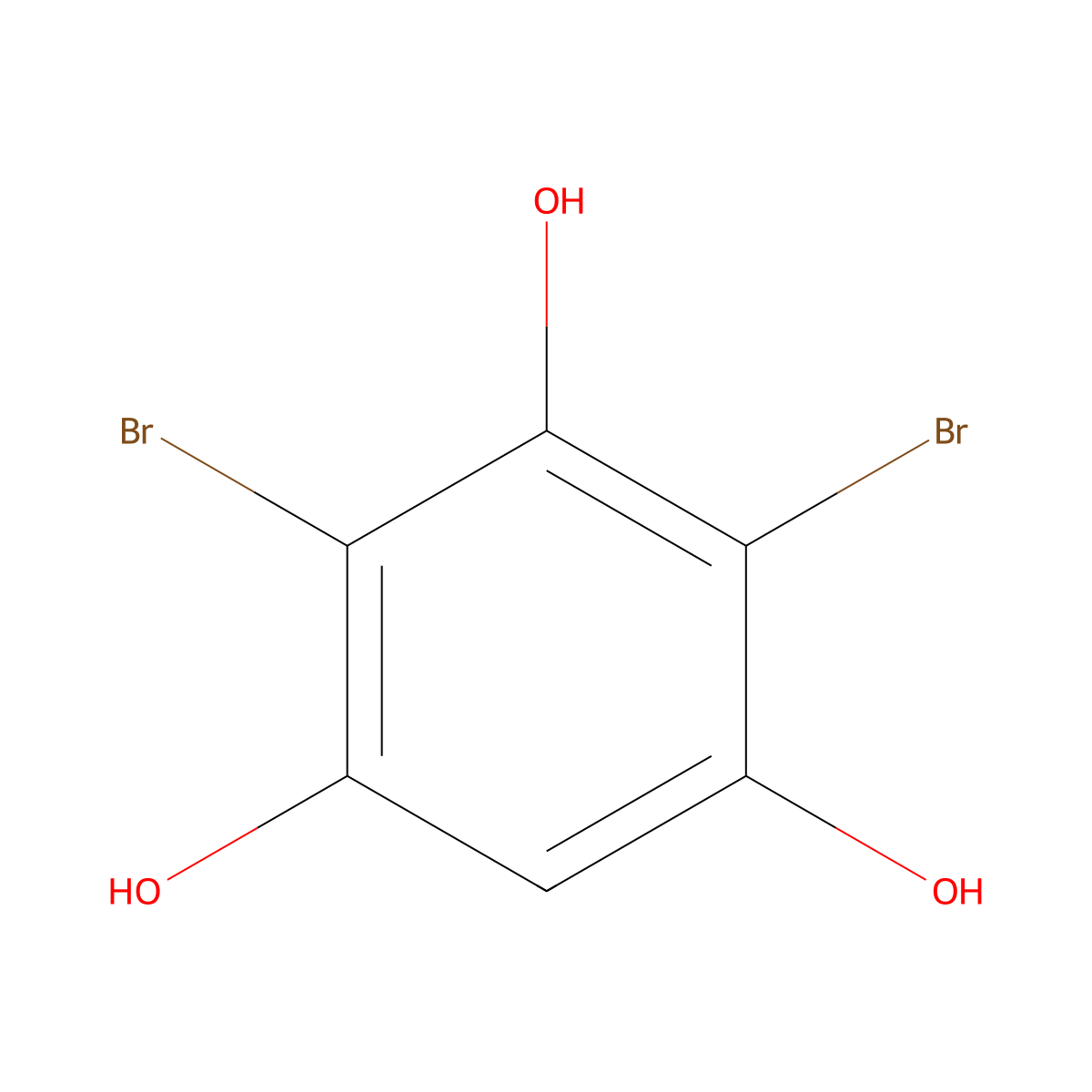 2,4-Dibromobenzene-1,3,5-triol molecular structure, CAS 84743-75-9