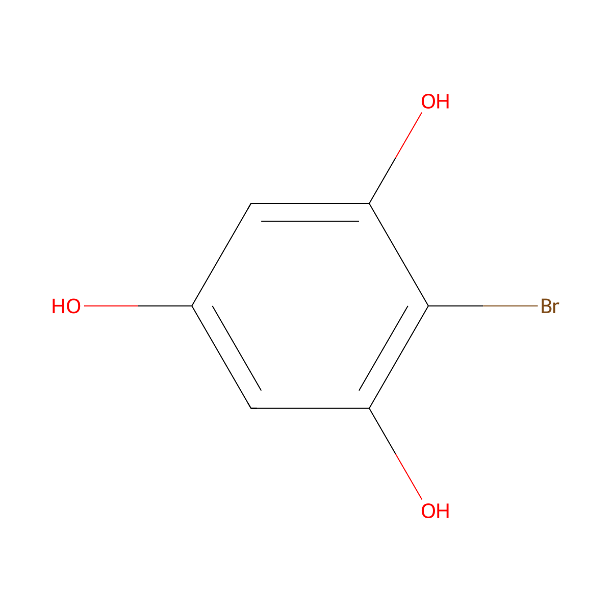 2-Bromobenzene-1,3,5-triol molecular structure, CAS 84743-77-1