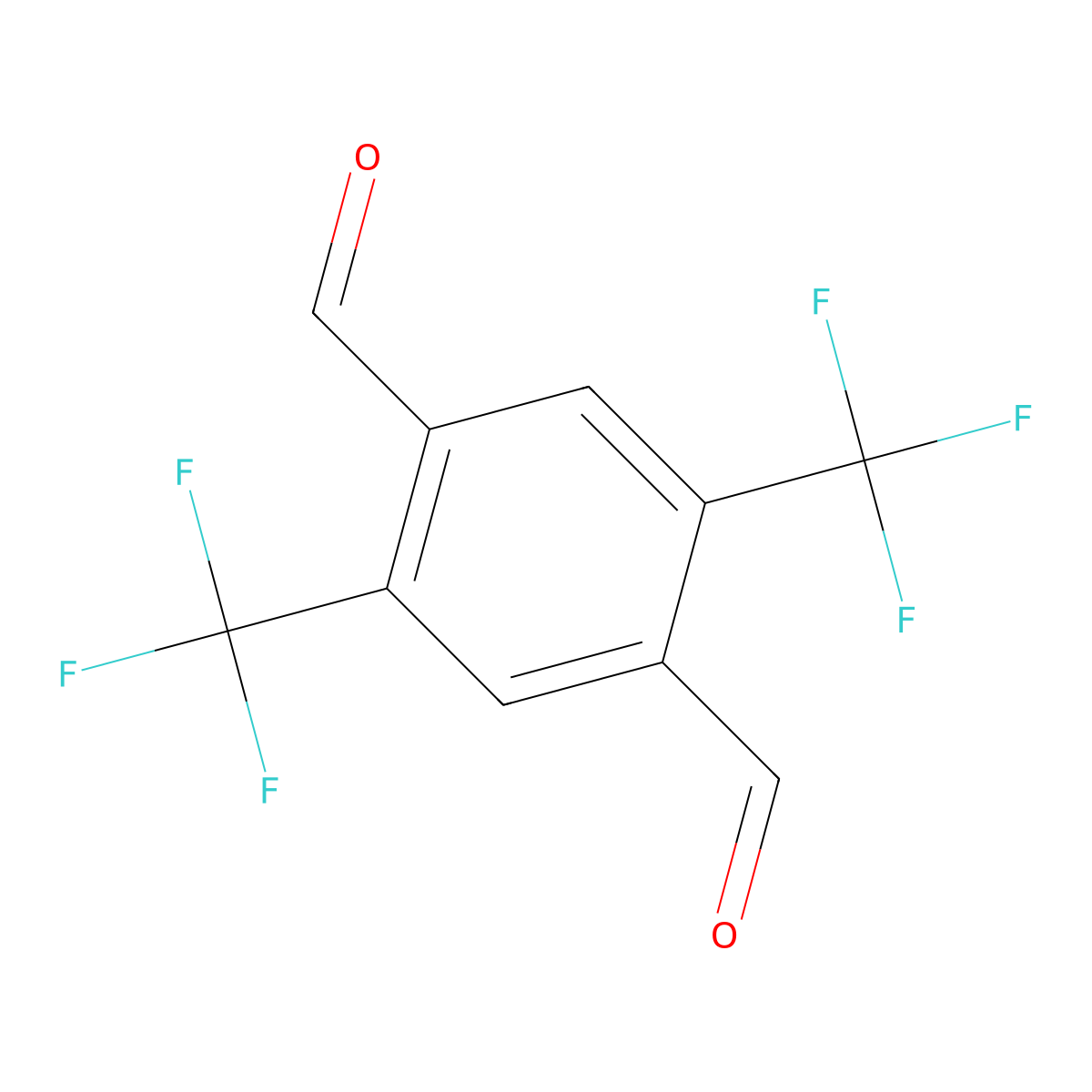 2,5-Bis(trifluoromethyl)terephthalaldehyde molecular structure, CAS 847450-39-9