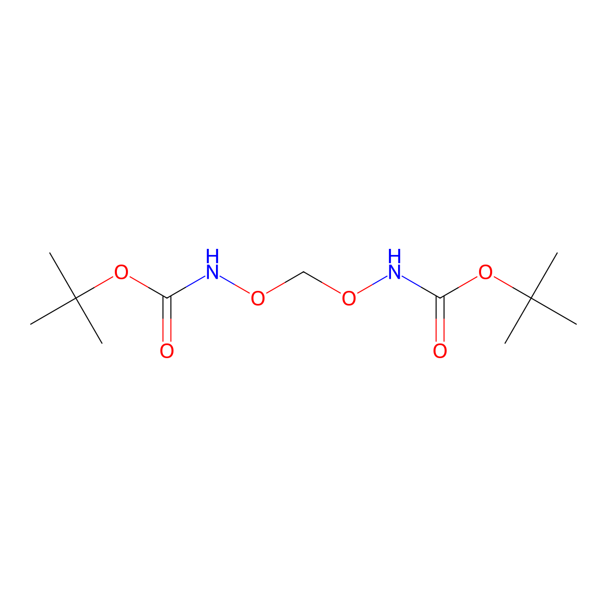 Di-tert-butyl [methylenebis(oxy)]biscarbamate molecular structure, CAS 847450-65-1