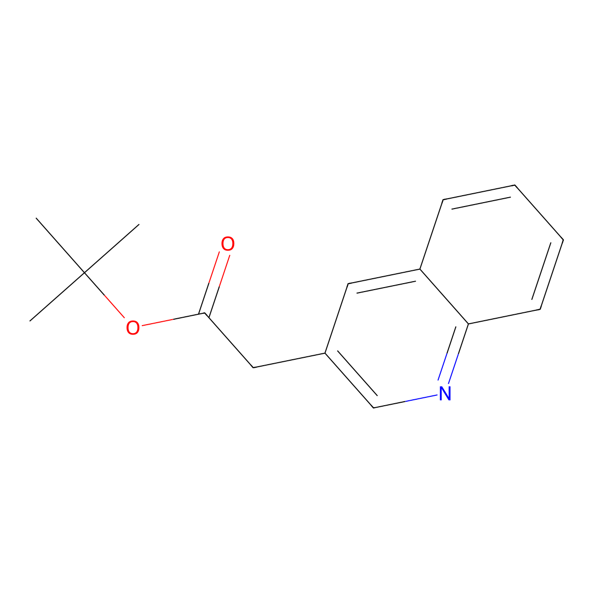 Tert-butyl 2-(quinolin-3-YL)acetate molecular structure, CAS 847458-92-8