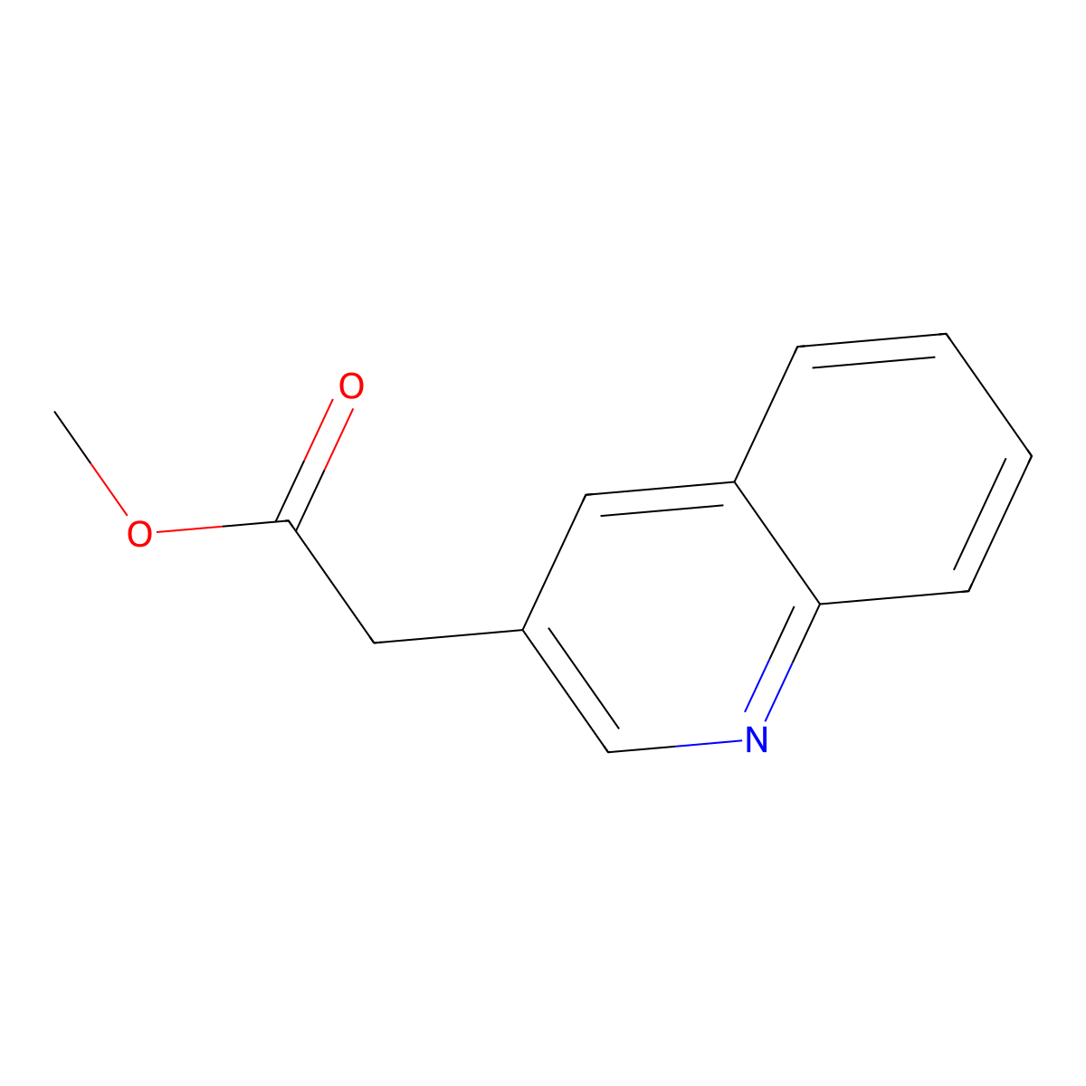Methyl (quinolin-3-yl)acetate molecular structure, CAS 847458-93-9