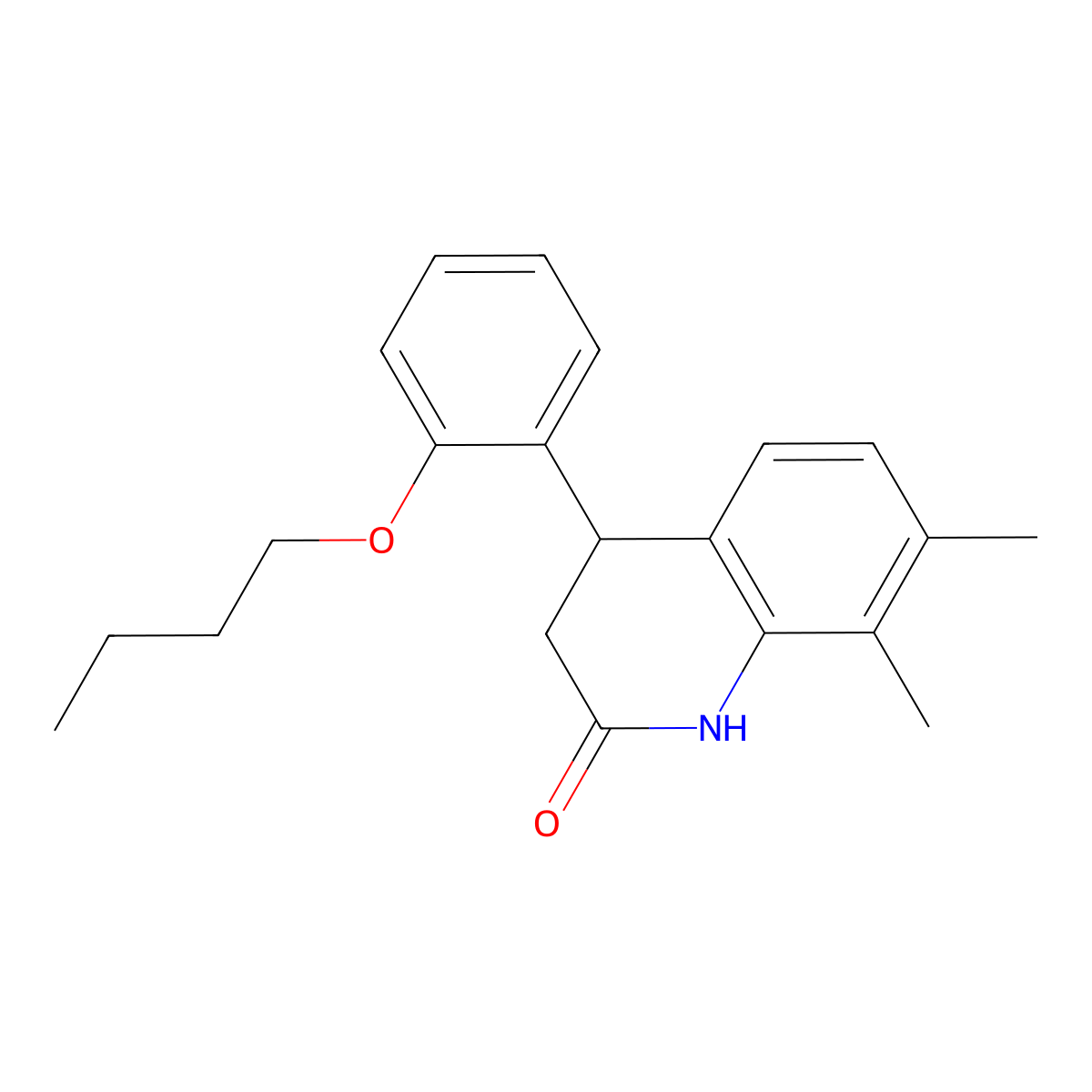 4-(2-Butoxyphenyl)-7,8-dimethyl-1,3,4-trihydroquinolin-2-one molecular structure, CAS 847462-42-4