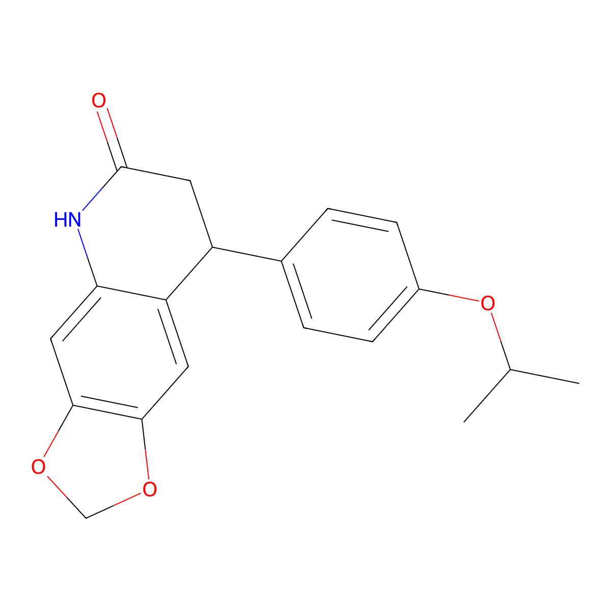 8-(4-propan-2-yloxyphenyl)-7,8-dihydro-5H-[1,3]dioxolo[4,5-g]quinolin-6-one molecular structure, CAS 847465-98-9