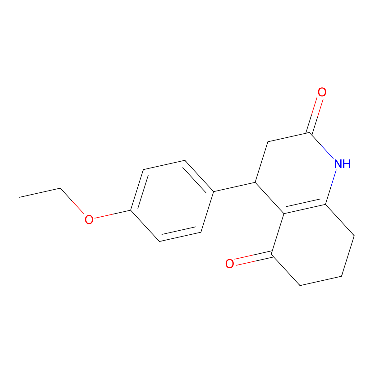 4-(4-Ethoxyphenyl)-1,3,4,6,7,8-hexahydroquinoline-2,5-dione molecular structure, CAS 847466-84-6