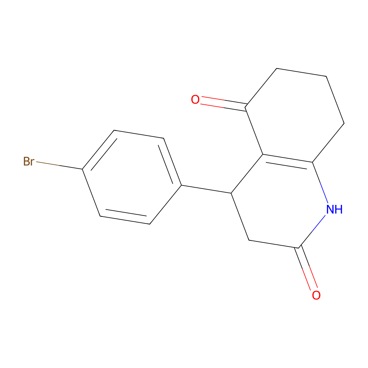 4-(4-Bromophenyl)-1,3,4,6,7,8-hexahydroquinoline-2,5-dione molecular structure, CAS 847466-85-7