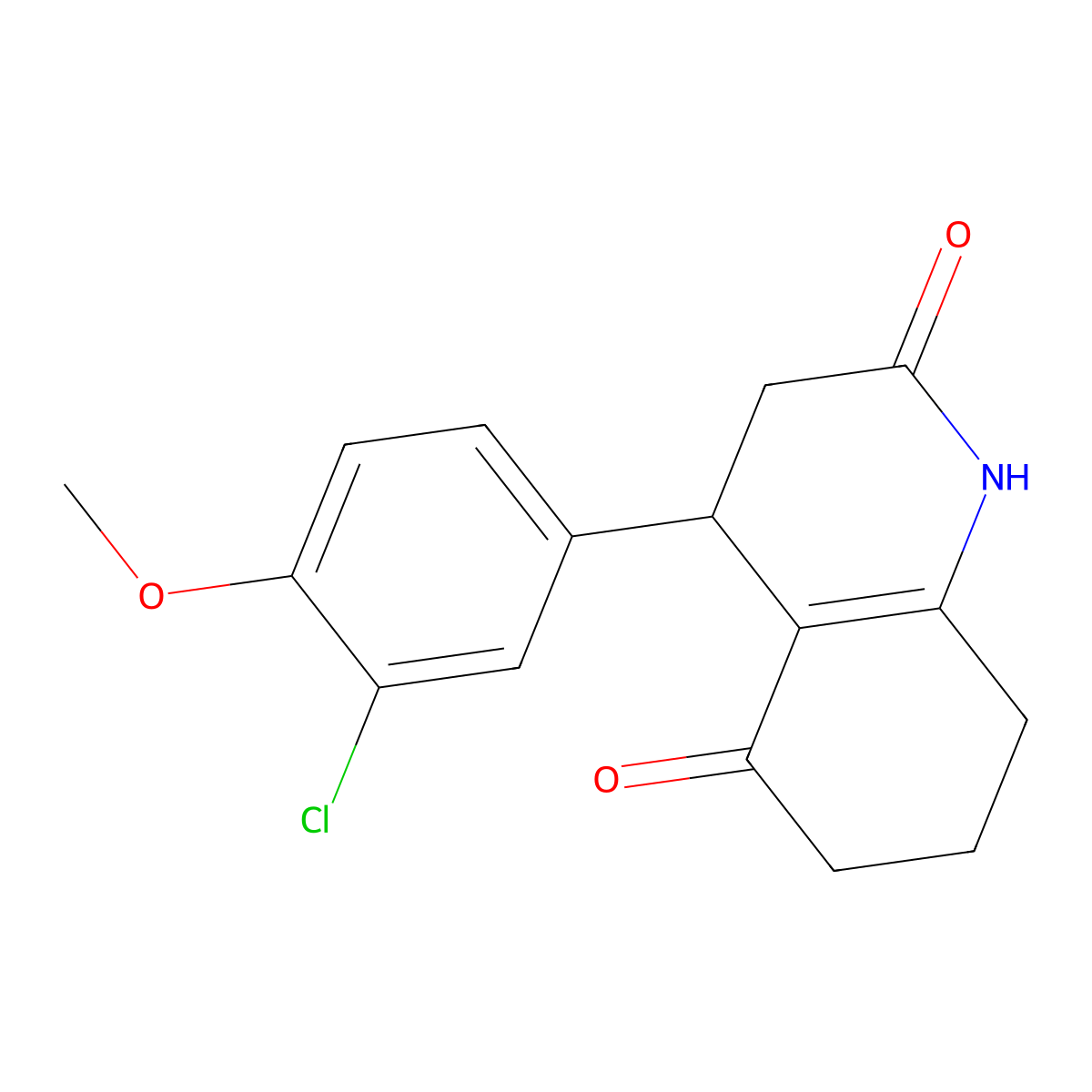 4-(3-Chloro-4-methoxyphenyl)-1,3,4,6,7,8-hexahydroquinoline-2,5-dione molecular structure, CAS 847467-03-2