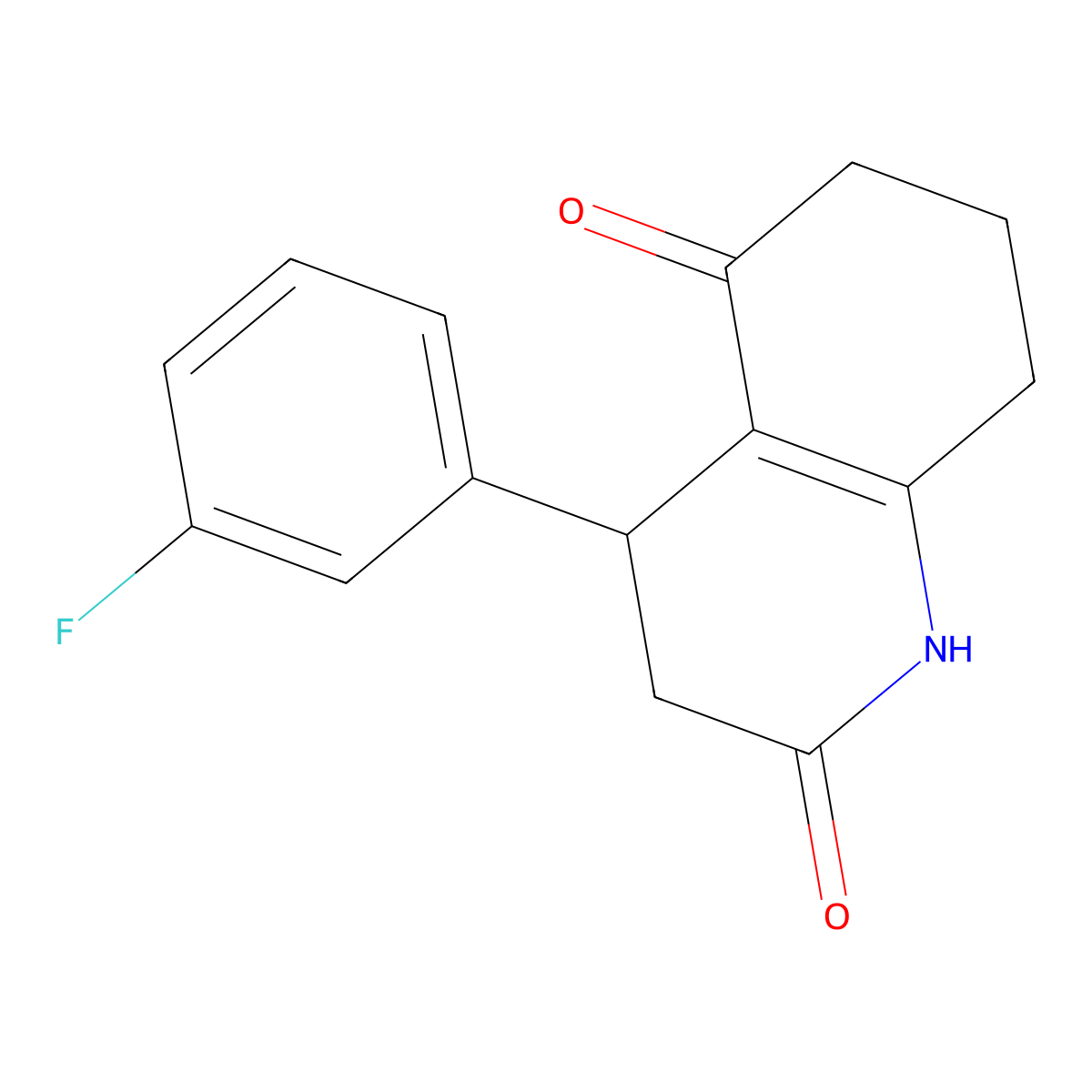 4-(3-Fluorophenyl)-1,3,4,6,7,8-hexahydroquinoline-2,5-dione molecular structure, CAS 847467-06-5