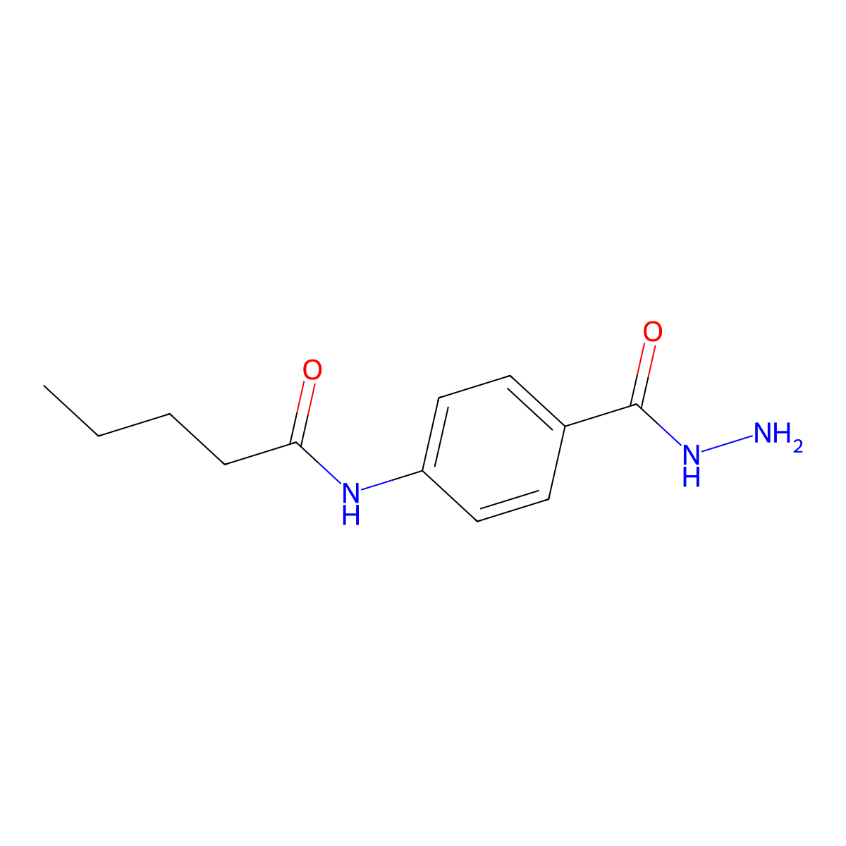 N-[4-(Hydrazinocarbonyl)phenyl]pentanamide molecular structure, CAS 847468-37-5