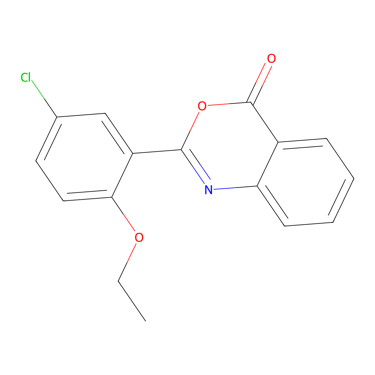 2-(5-chloro-2-ethoxyphenyl)-4H-3,1-benzoxazin-4-one molecular structure, CAS 847468-80-8