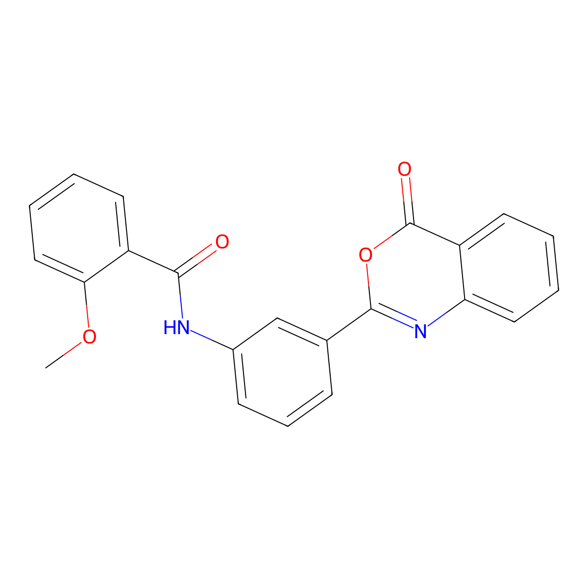 2-methoxy-N-[3-(4-oxo-3,1-benzoxazin-2-yl)phenyl]benzamide molecular structure, CAS 847469-14-1