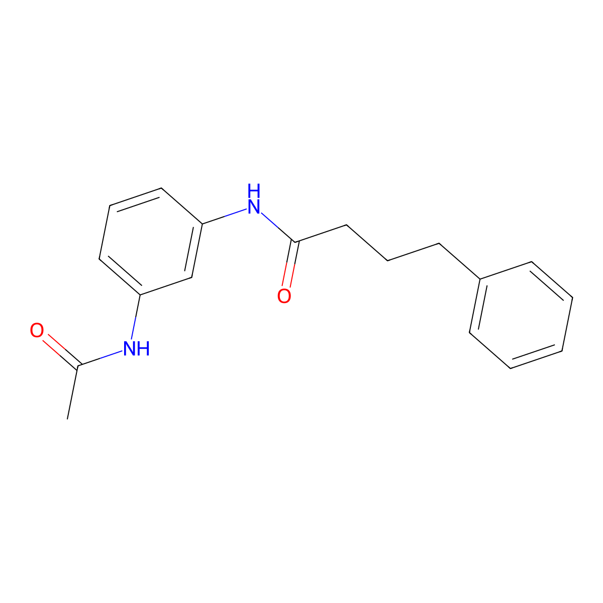 N-[3-(acetylamino)phenyl]-4-phenylbutanamide molecular structure, CAS 847471-84-5