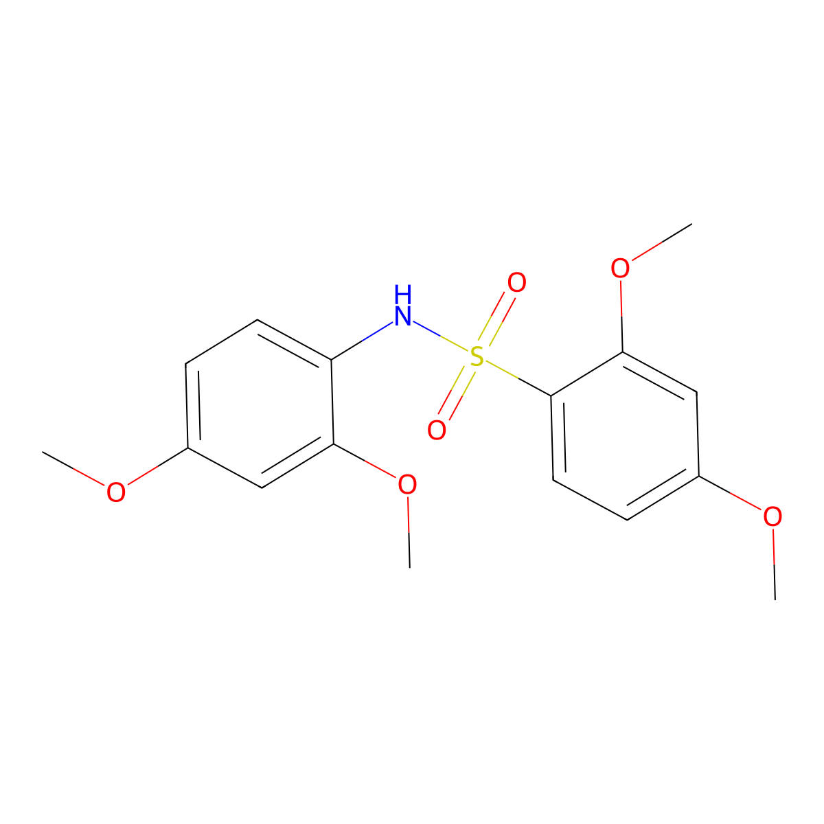 N-(2,4-dimethoxyphenyl)-2,4-dimethoxybenzenesulfonamide molecular structure, CAS 847473-43-2