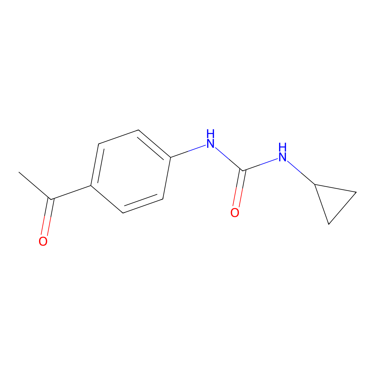 1-(4-Acetylphenyl)-3-cyclopropylurea molecular structure, CAS 847477-50-3