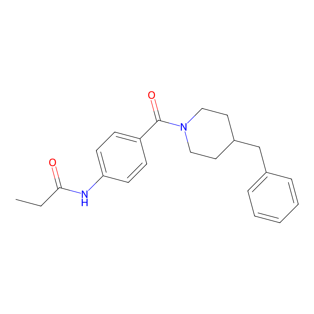 N-[4-(4-benzylpiperidine-1-carbonyl)phenyl]propanamide molecular structure, CAS 847480-62-0