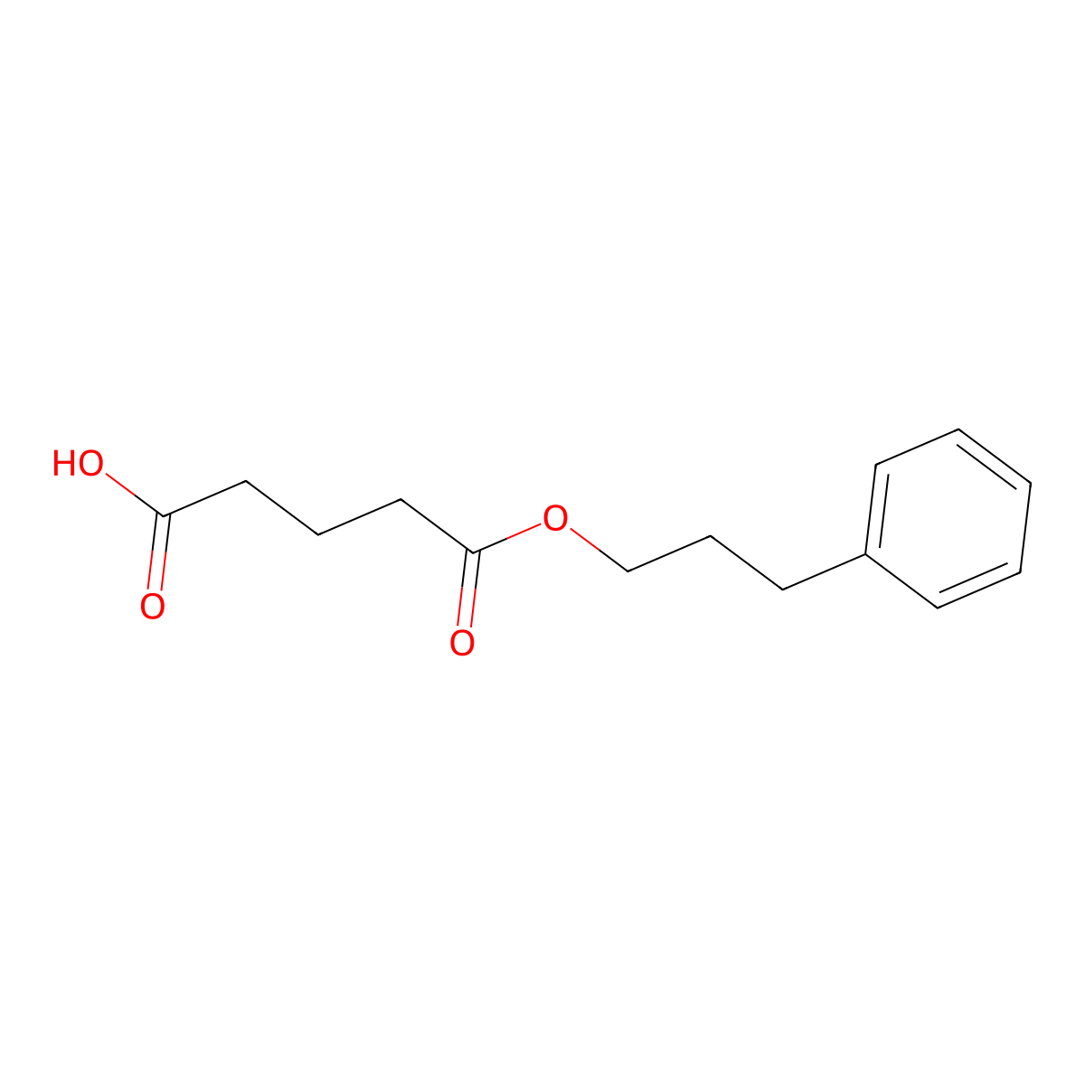 5-oxo-5-(3-phenylpropoxy)pentanoic Acid molecular structure, CAS 847480-87-9
