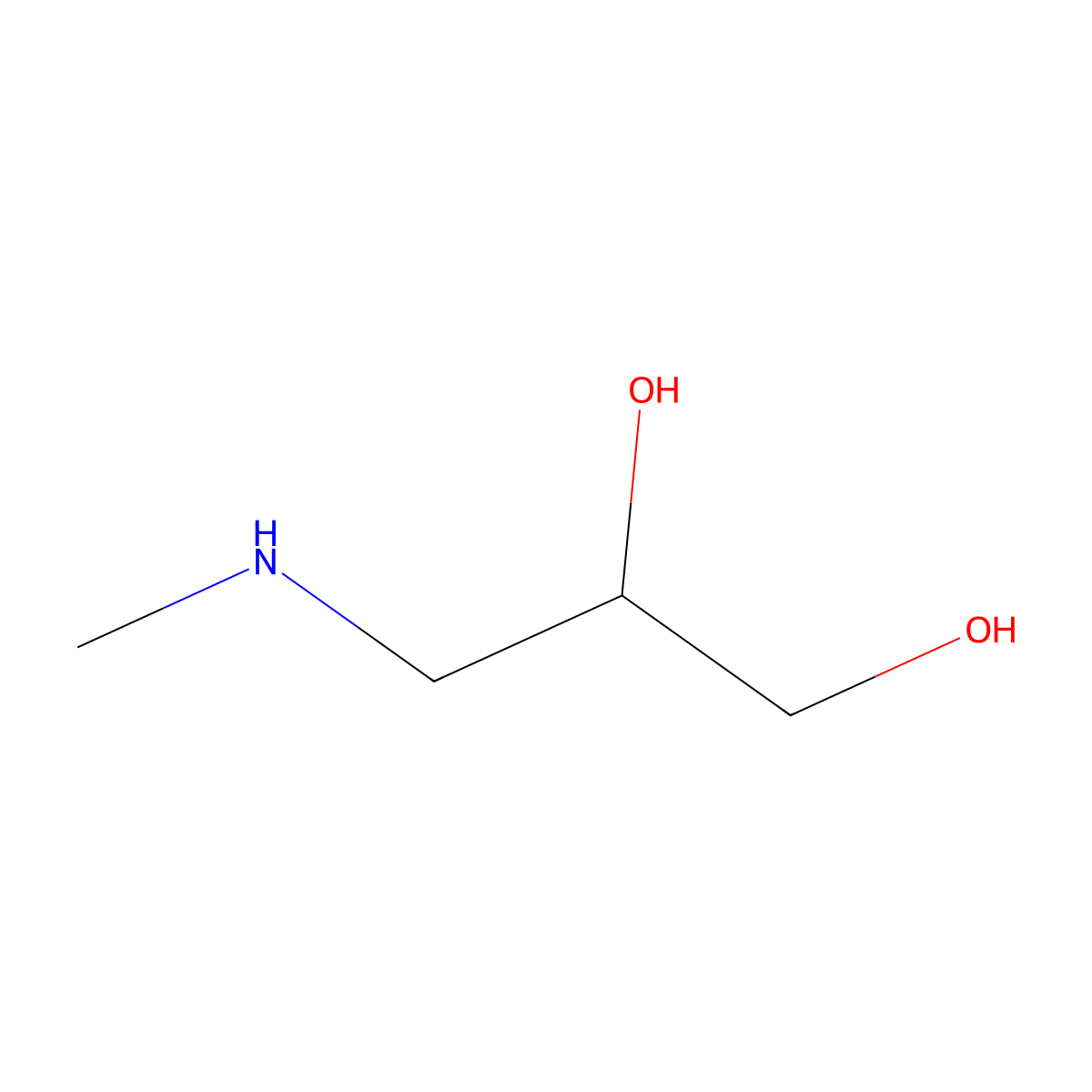 (2S)-3-(methylamino)propane-1,2-diol molecular structure, CAS 847490-63-5