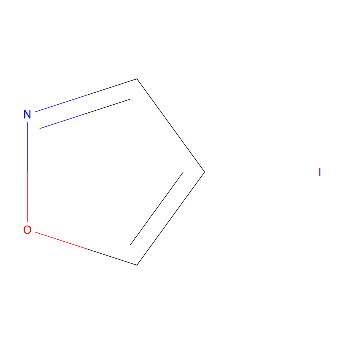 4-Iodo-1,2-oxazole molecular structure, CAS 847490-69-1