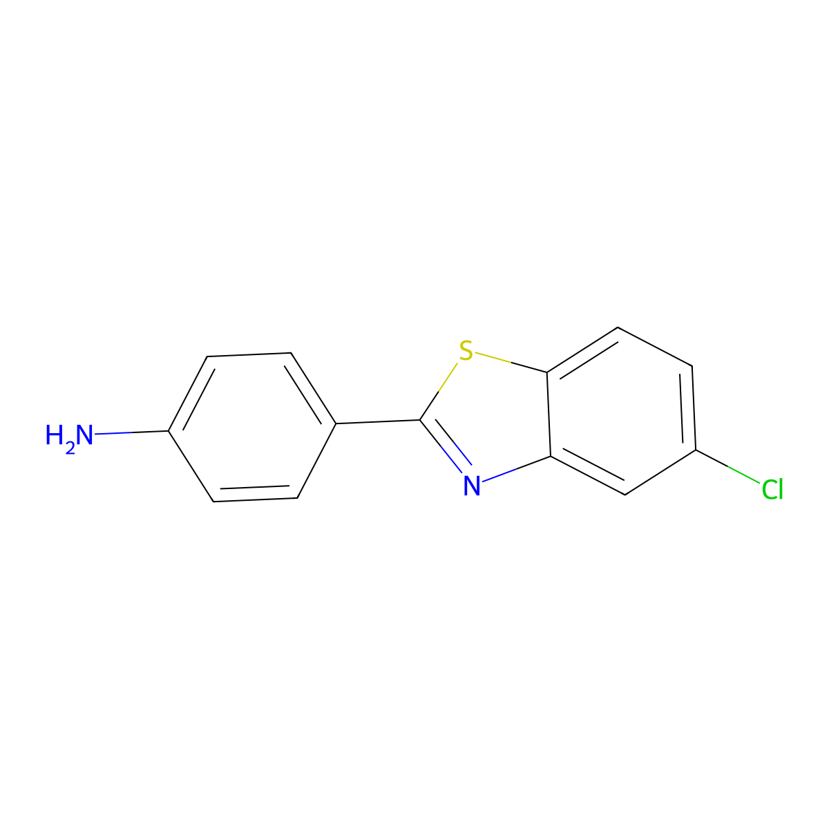 4-(5-Chloro-1,3-benzothiazol-2-yl)aniline molecular structure, CAS 847493-73-6