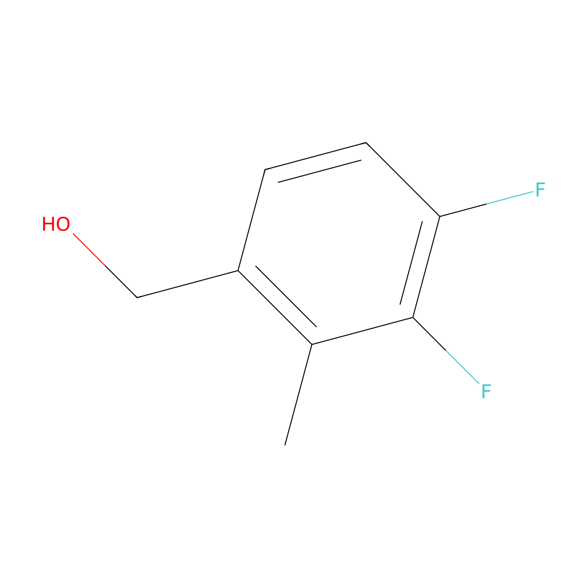 3,4-Difluoro-2-methylbenzyl alcohol molecular structure, CAS 847502-86-7