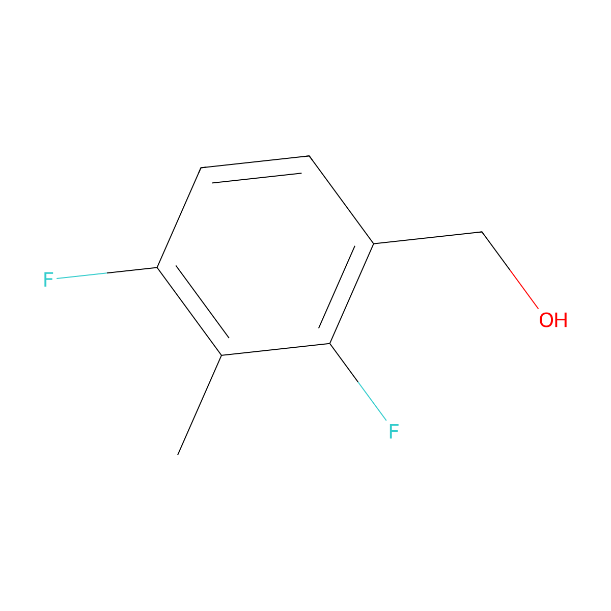 2,4-Difluoro-3-methylbenzyl alcohol molecular structure, CAS 847502-91-4