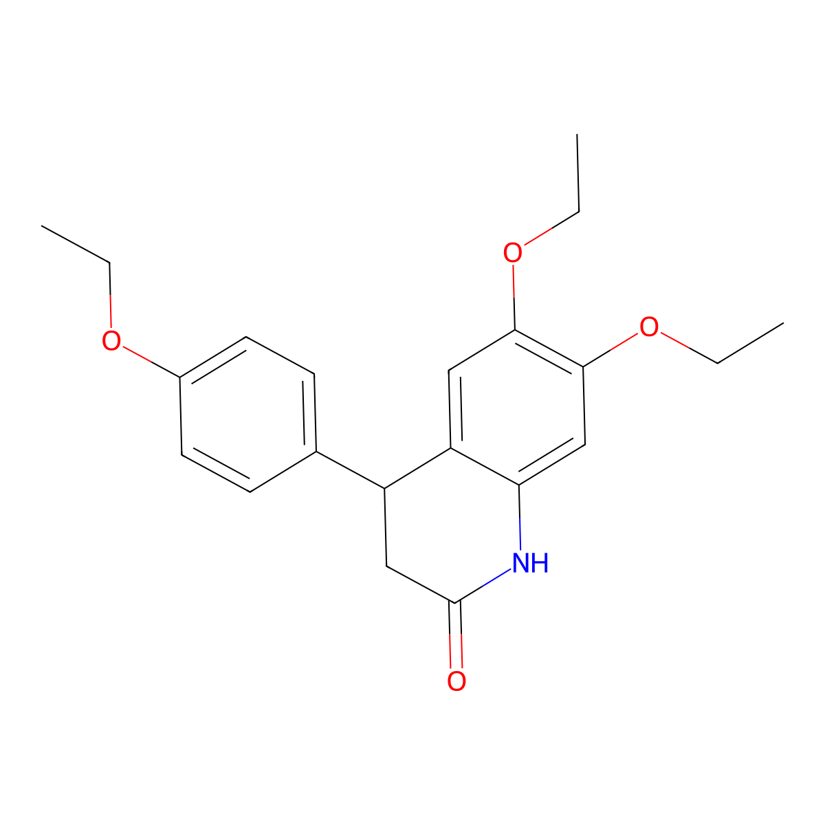 6,7-diethoxy-4-(4-ethoxyphenyl)-3,4-dihydro-1H-quinolin-2-one molecular structure, CAS 847507-44-2