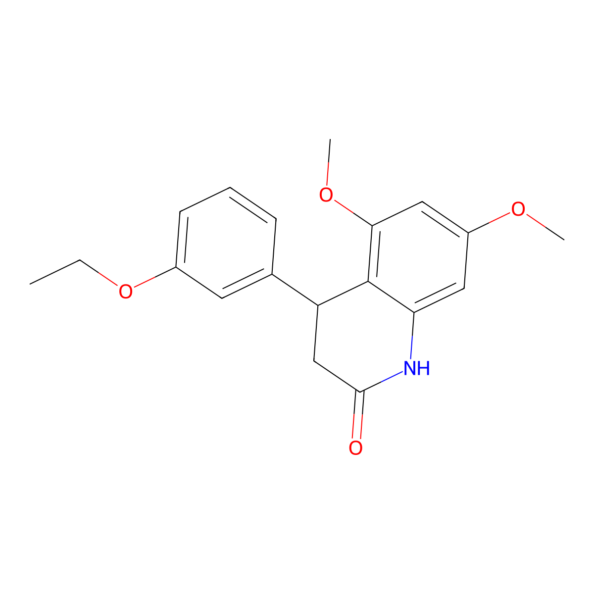 4-(3-ethoxyphenyl)-5,7-dimethoxy-3,4-dihydro-1H-quinolin-2-one molecular structure, CAS 847507-66-8