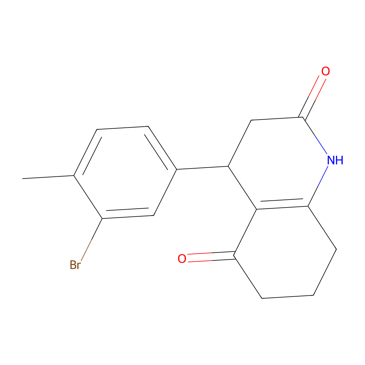 4-(3-Bromo-4-methylphenyl)-1,3,4,6,7,8-hexahydroquinoline-2,5-dione molecular structure, CAS 847507-91-9