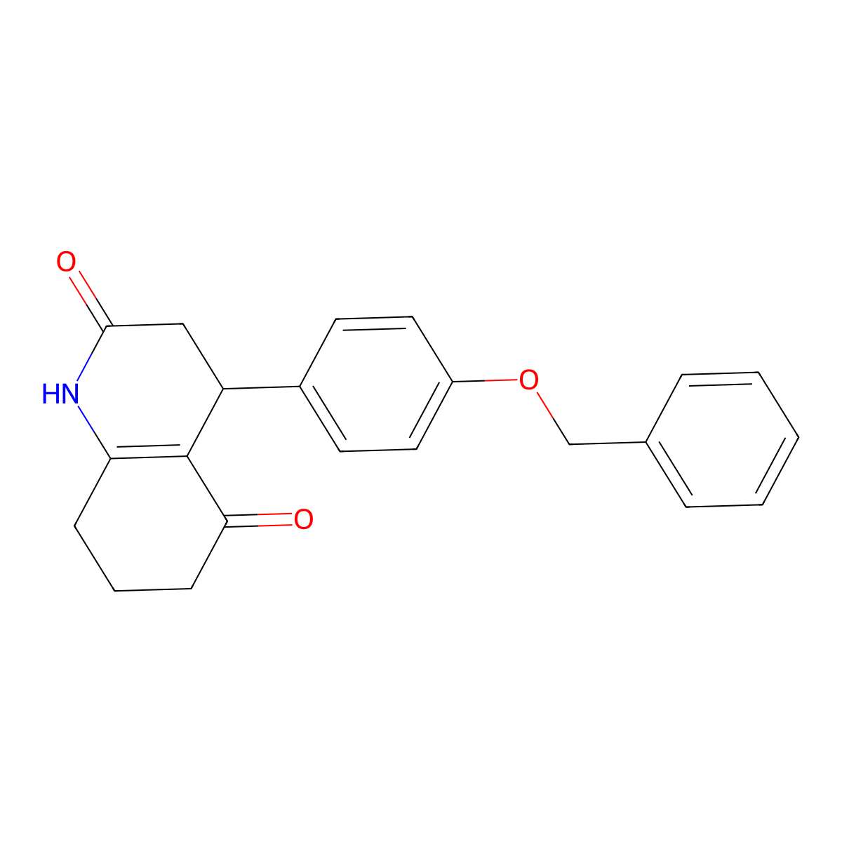 4-(4-Phenylmethoxyphenyl)-1,3,4,6,7,8-hexahydroquinoline-2,5-dione molecular structure, CAS 847507-99-7