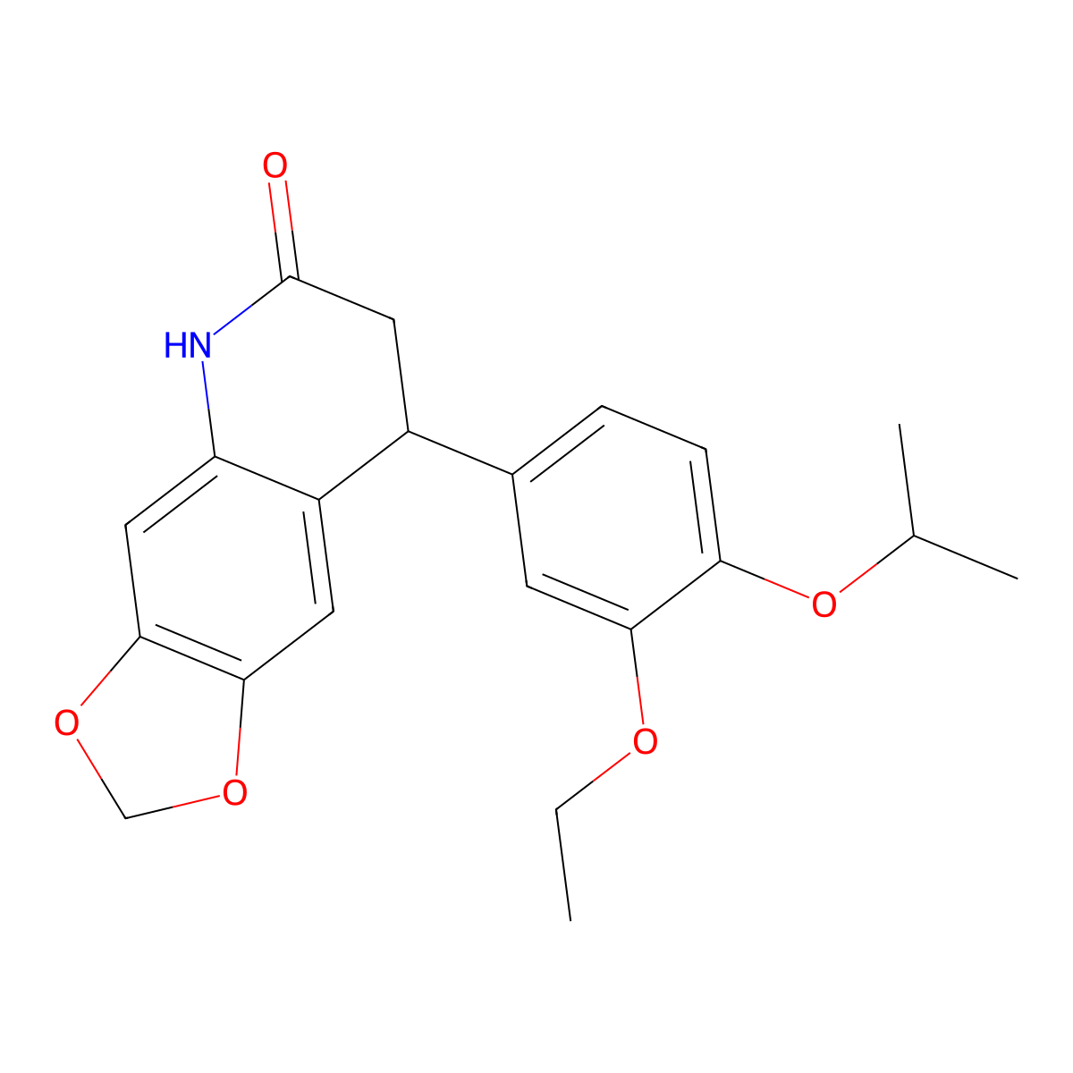 8-(3-ethoxy-4-isopropoxyphenyl)-7,8-dihydro[1,3]dioxolo[4,5-g]quinolin-6(5H)-one molecular structure, CAS 847509-57-3