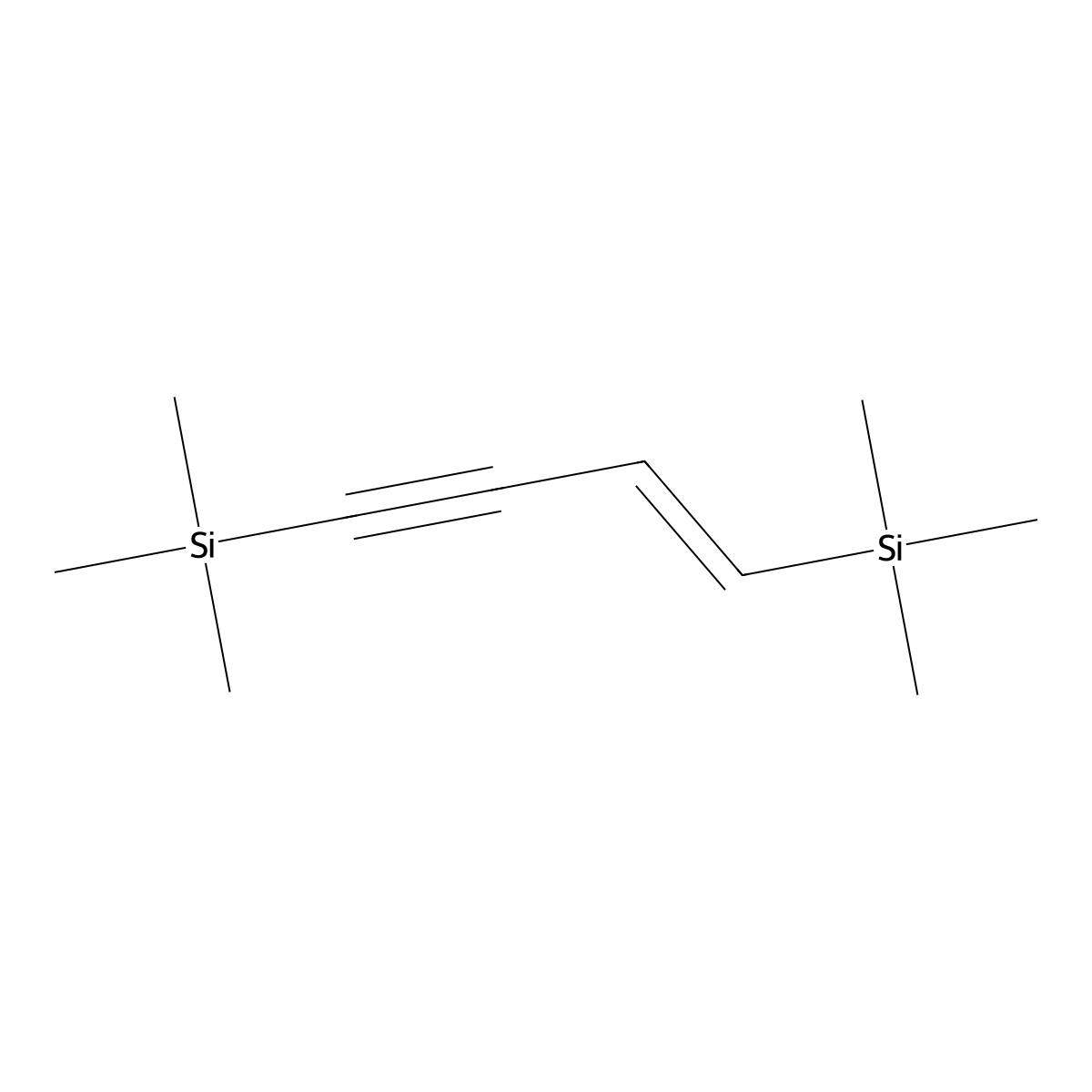 Silane, (1E)-1-buten-3-yne-1,4-diylbis[trimethyl- molecular structure, CAS 84751-16-6