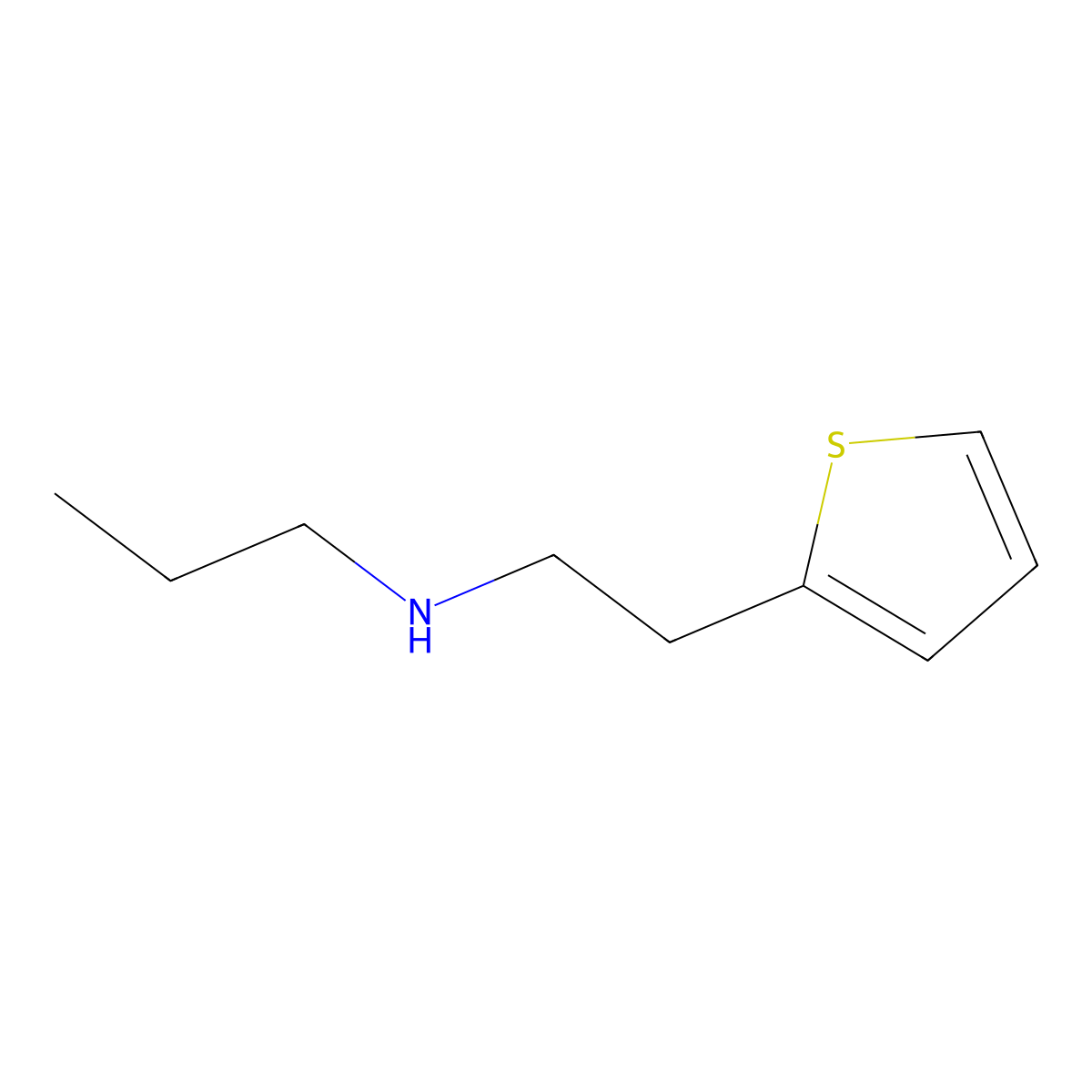 Propyl[2-(thiophen-2-yl)ethyl]amine molecular structure, CAS 847544-96-1