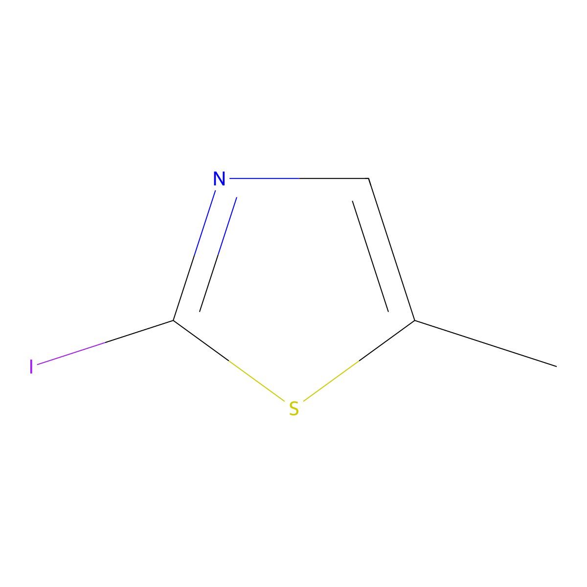 2-Iodo-5-methyl-1,3-thiazole molecular structure, CAS 847547-16-4