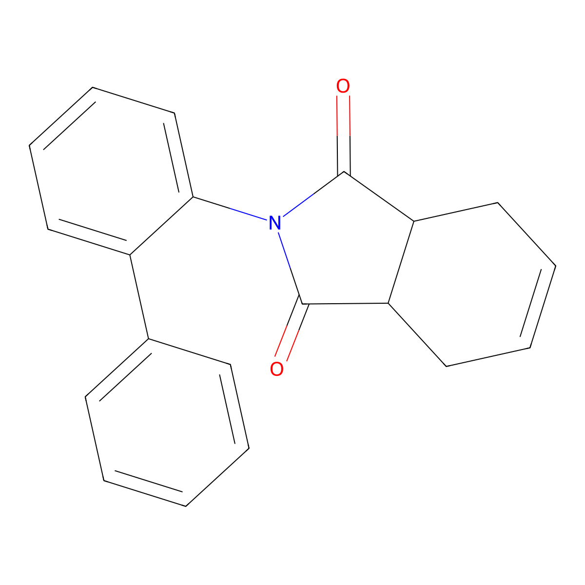2-(biphenyl-2-yl)-3a,4,7,7a-tetrahydro-1H-isoindole-1,3(2H)-dione molecular structure, CAS 847568-91-6