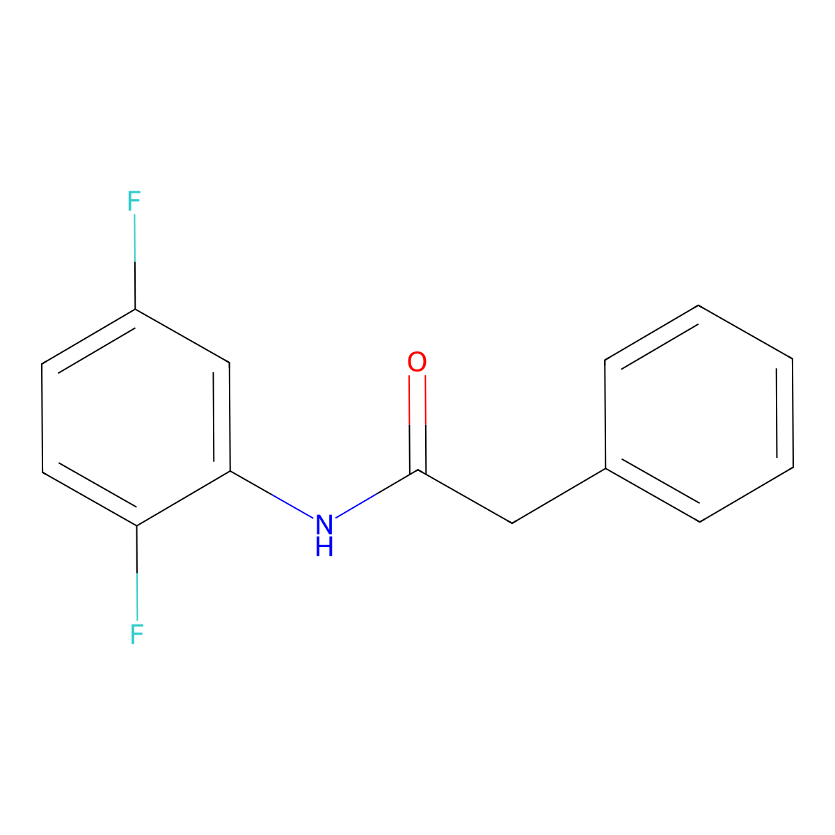 N-(2,5-difluorophenyl)-2-phenylacetamide molecular structure, CAS 847570-22-3